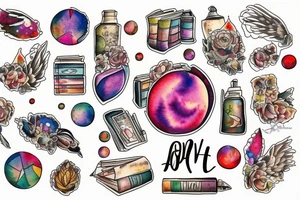 Library love universe tattoo idea