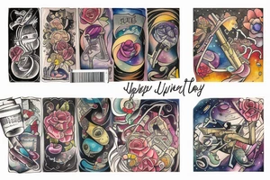 Library love universe tattoo idea