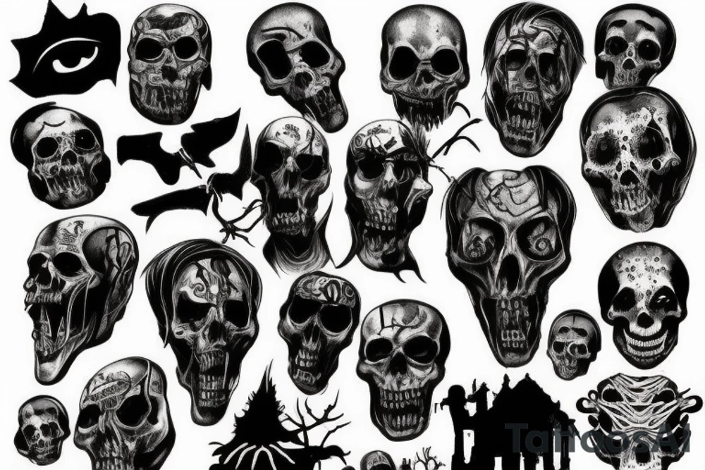Horror movies back tattoo tattoo idea