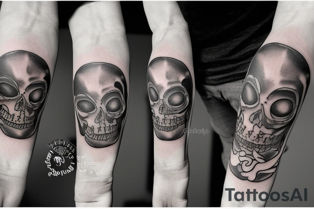 Memento mori tattoo for forearm with planets, buttercup flowers and roman numerals 21/09/1991 tattoo idea