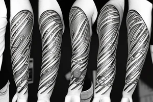Forearm story tattoo tattoo idea