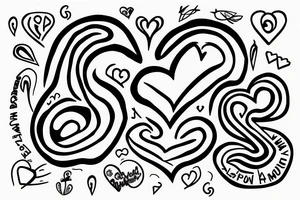 "devour your oppression" written in heart shape tattoo idea