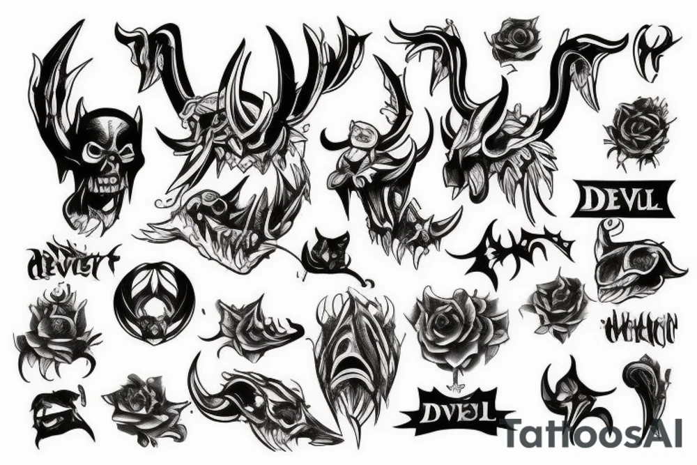 devil tattoo idea
