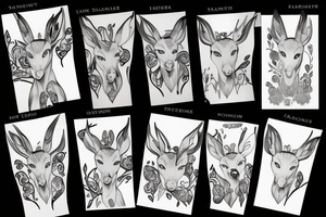 bambi tattoo one line tattoo idea