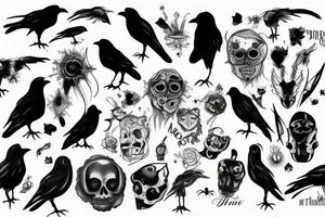 Murder of crows tattoo idea