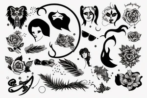 hairy dog tattoo idea