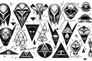 illumanti alien tattoo idea