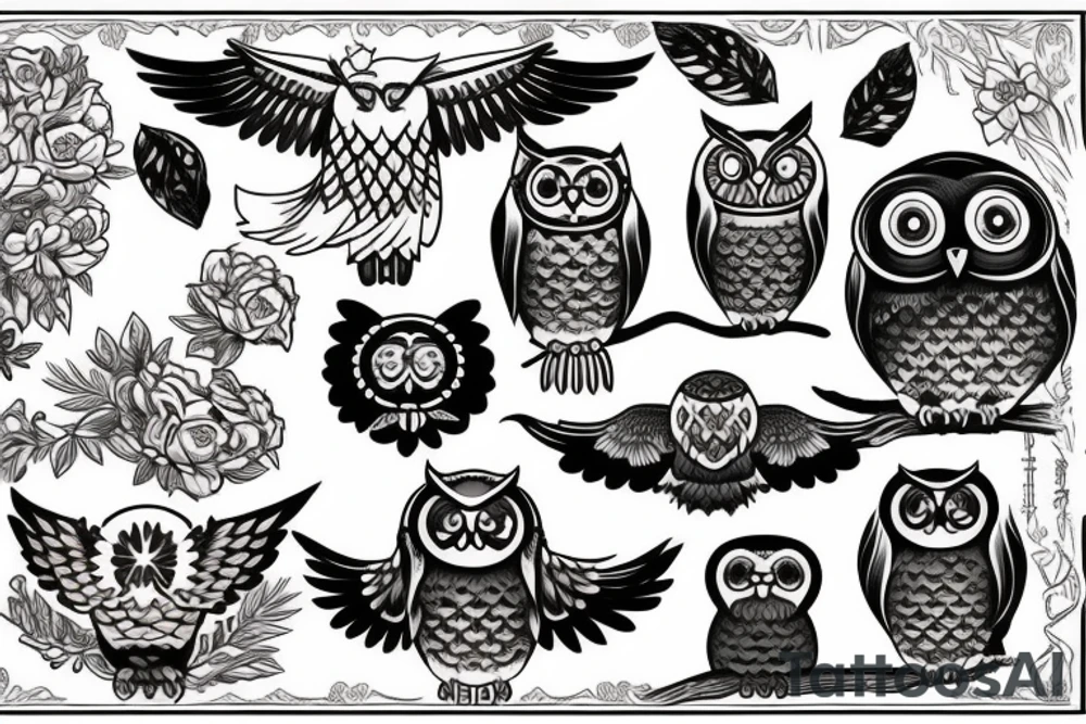 Forrest, owl tattoo idea