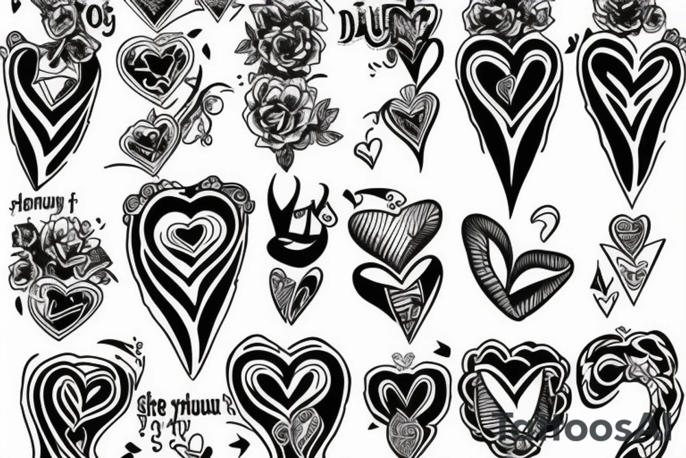 Give your heart but keep your head tattoo idea