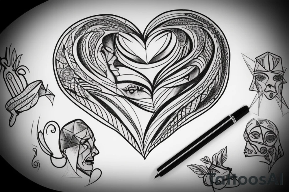 Give your heart but keep your head tattoo idea