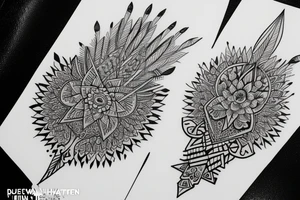 Pehlwan Indian latino classy sweet hunter sensitive organised tattoo idea