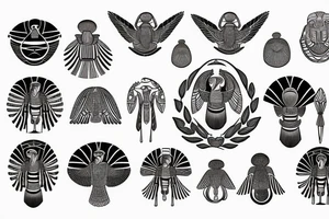 Egyptian scarab tattoo idea
