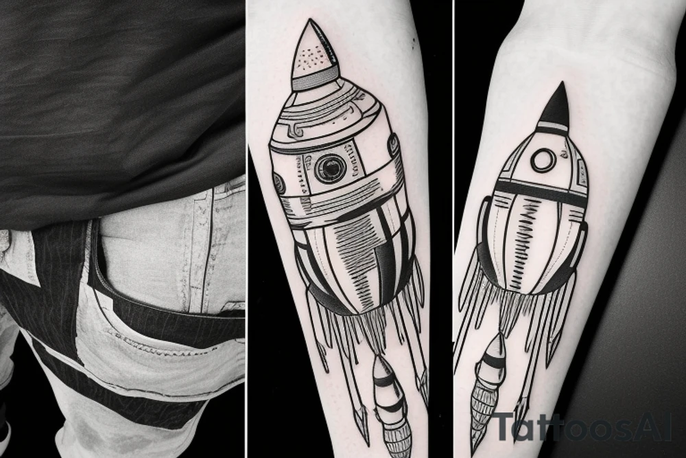 Takeoff „Last Rocket“ album cover tattoo idea