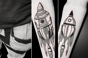Takeoff „Last Rocket“ album cover tattoo idea