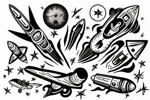 „Takeoff - Last Rocket“ album cover tattoo idea