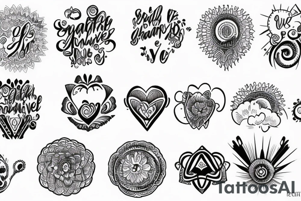 tattoo signifying graciousness, gratitude, love and positive tattoo idea