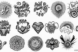tattoo signifying graciousness, gratitude, love and positive tattoo idea