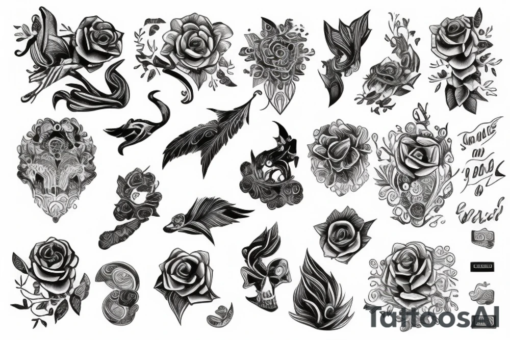 pen and paper tattoo idea