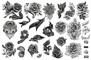 pen and paper tattoo idea