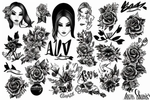 names Ava Beau tattoo idea