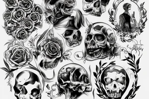 A cool design that says “ immortal until proven otherwise” tattoo idea