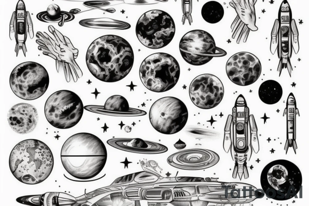 space tattoo idea