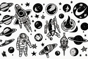 space tattoo idea