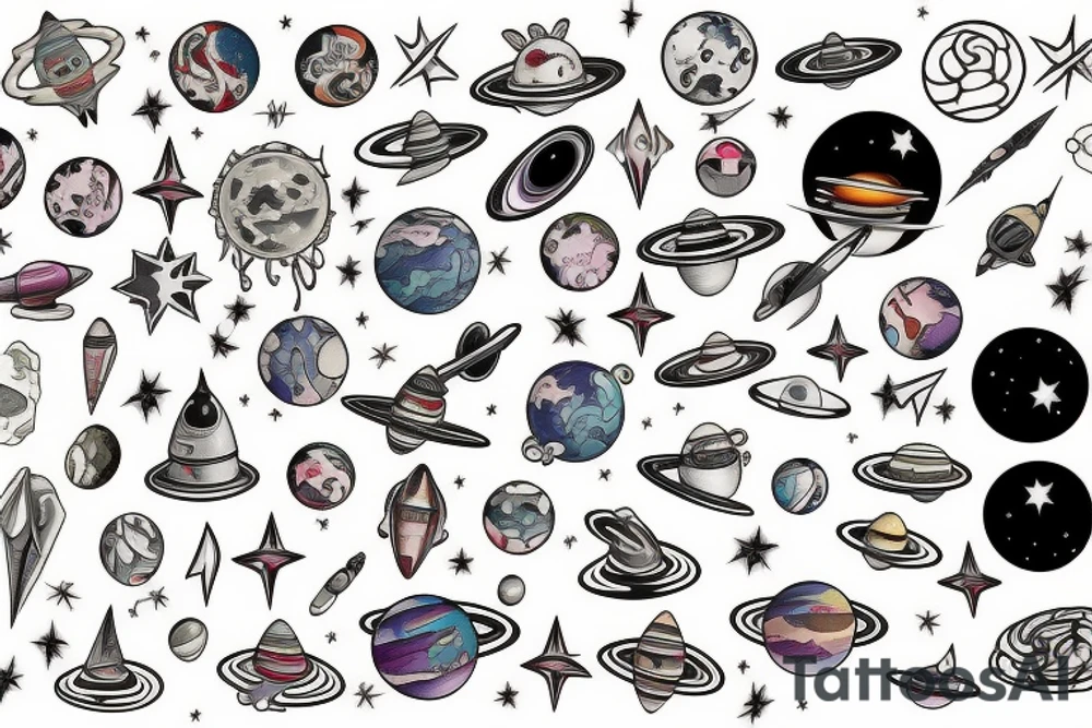 space tattoo idea