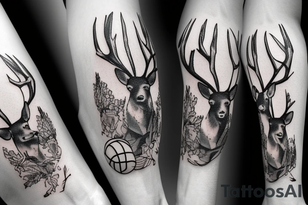 Basketball with weightlifting and a deer tattoo idea