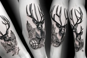 Basketball with weightlifting and a deer tattoo idea