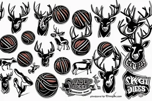 Basketball with weightlifting and a deer tattoo idea