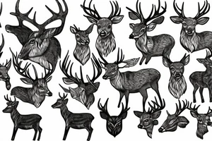 Deer tattoo idea