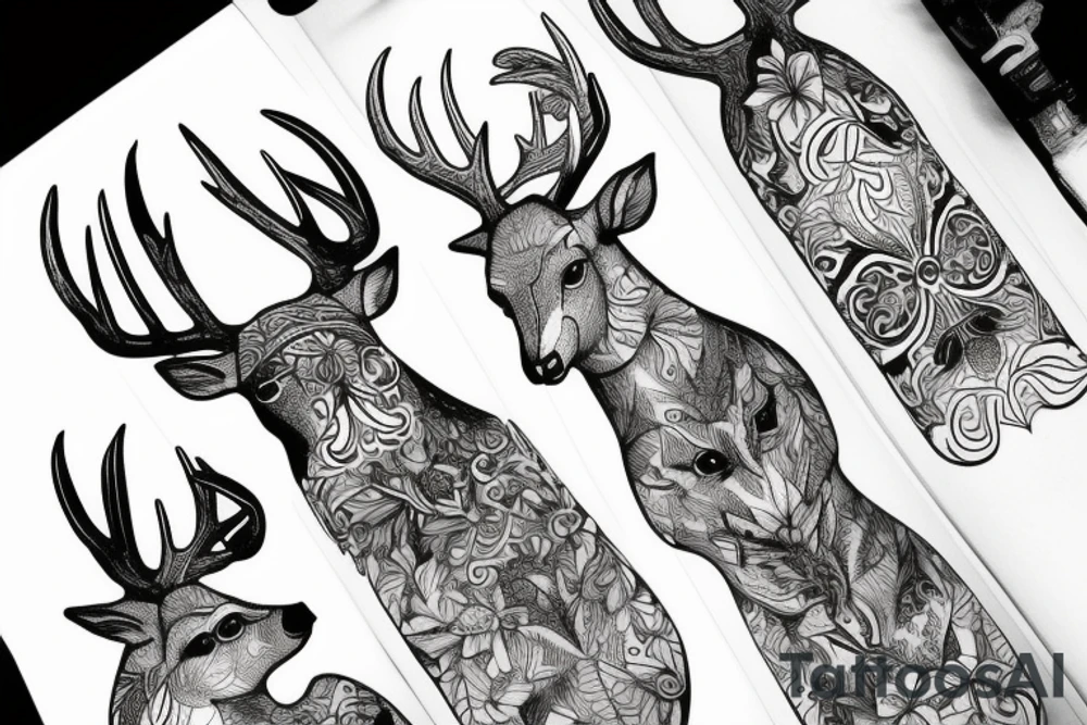 Deer tattoo idea