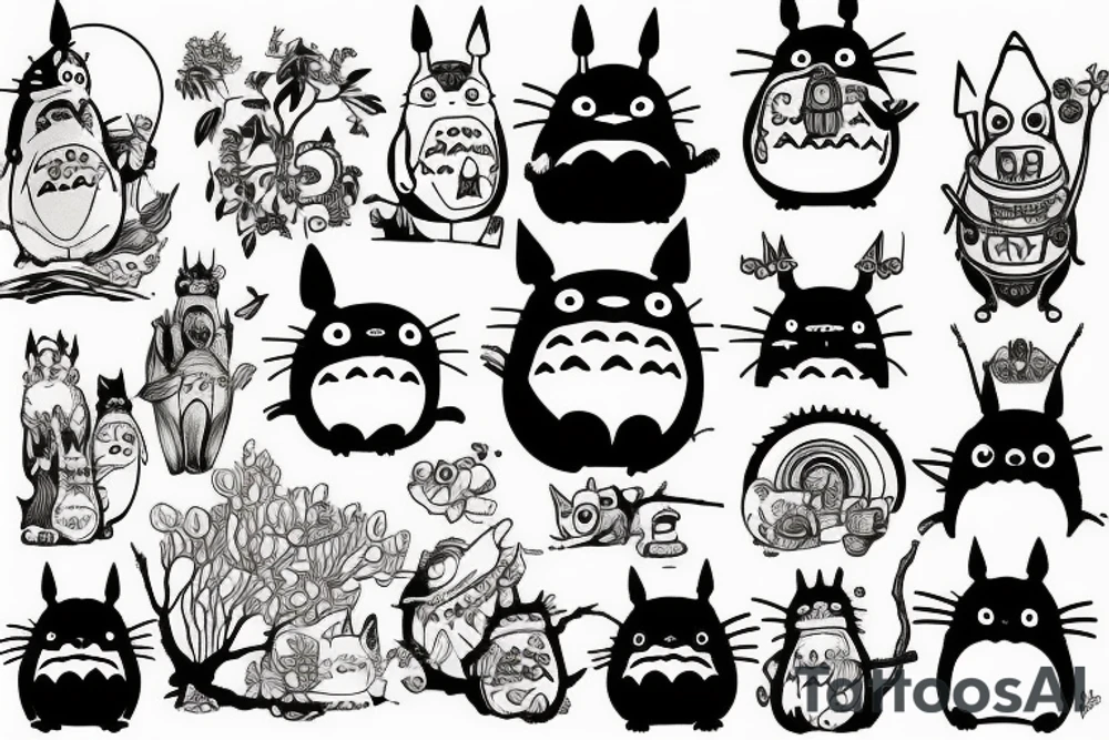 totoro tattoo idea