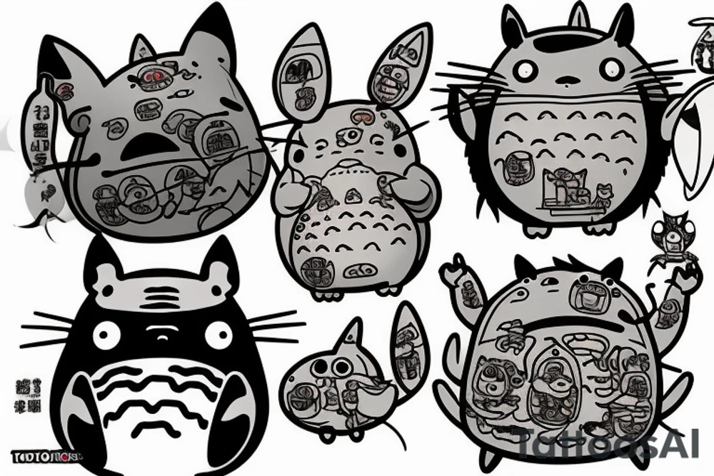 mei from totoro tattoo idea