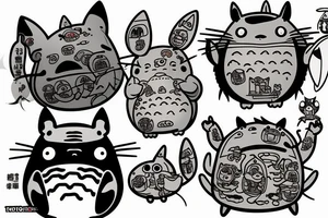 mei from totoro tattoo idea