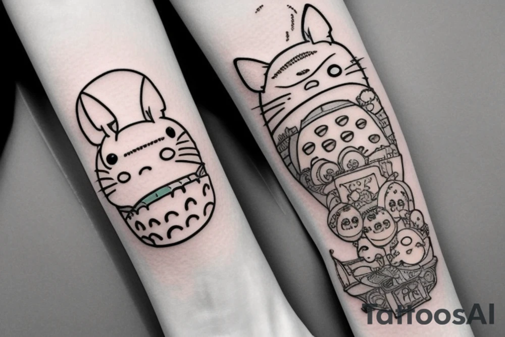 mei from totoro tattoo idea