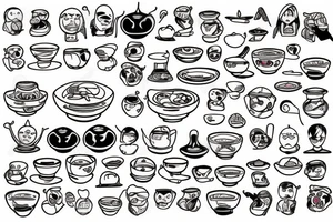 Bowl of Pho in Vietnam tattoo idea