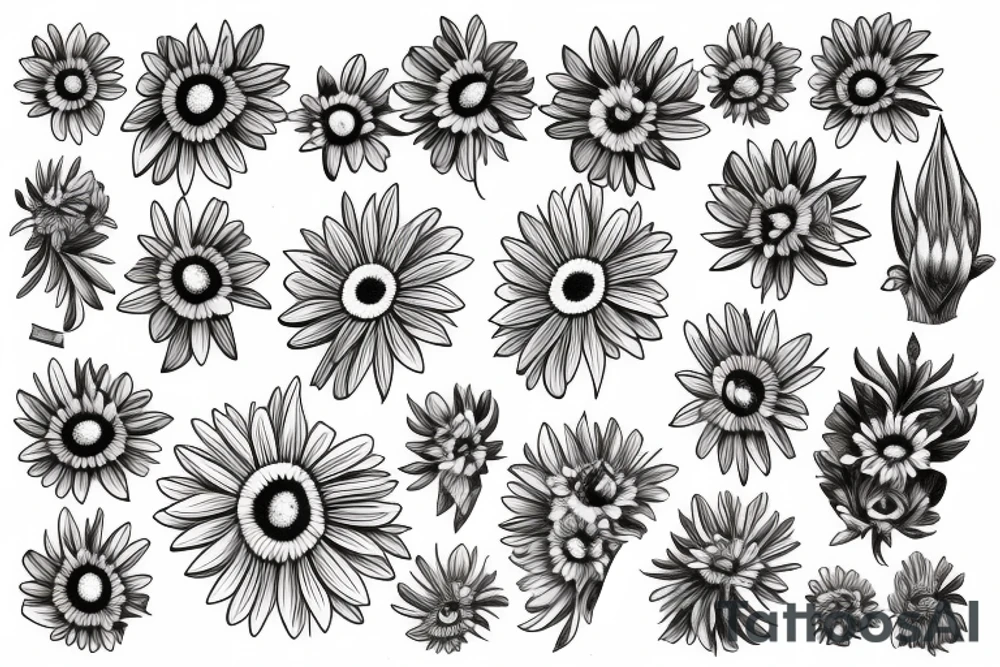 Daisy in a Hurricane tattoo idea