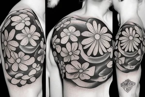 Daisy in a Hurricane tattoo idea
