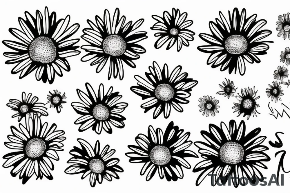 Hurricane daisy tattoo idea