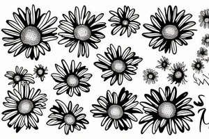 Hurricane daisy tattoo idea