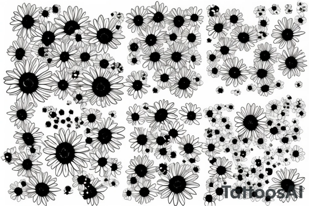 Hurricane daisy tattoo idea