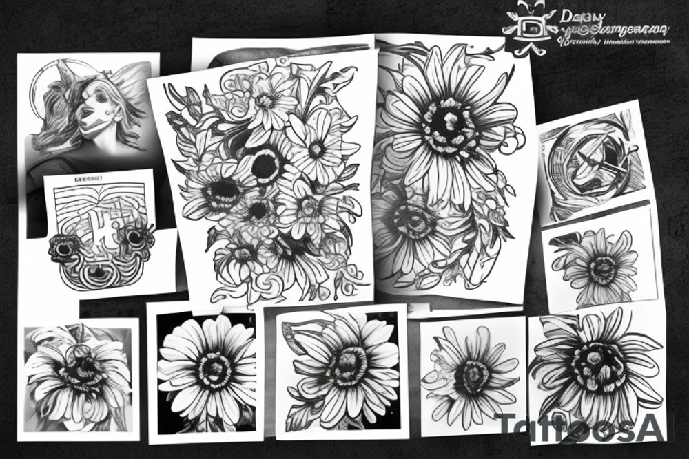 Hurricane to daisy tattoo idea