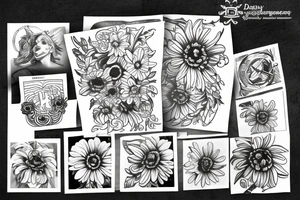 Hurricane to daisy tattoo idea