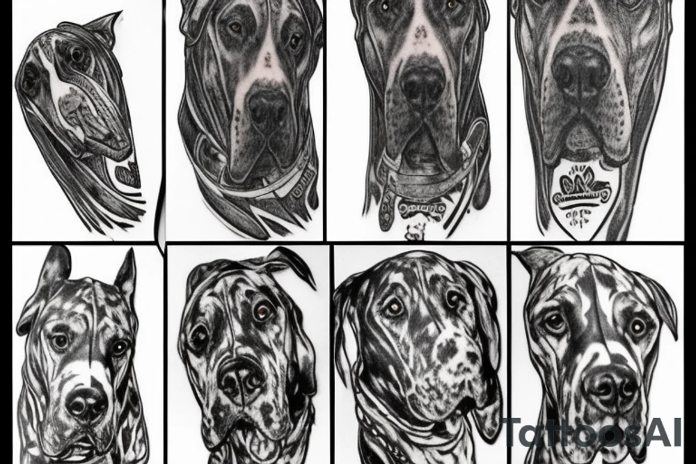 Luther the giant great dane tattoo idea