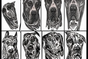 Luther the giant great dane tattoo idea