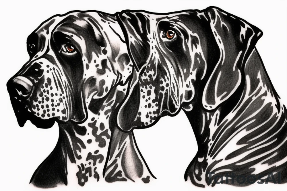 Luther the giant great dane tattoo idea