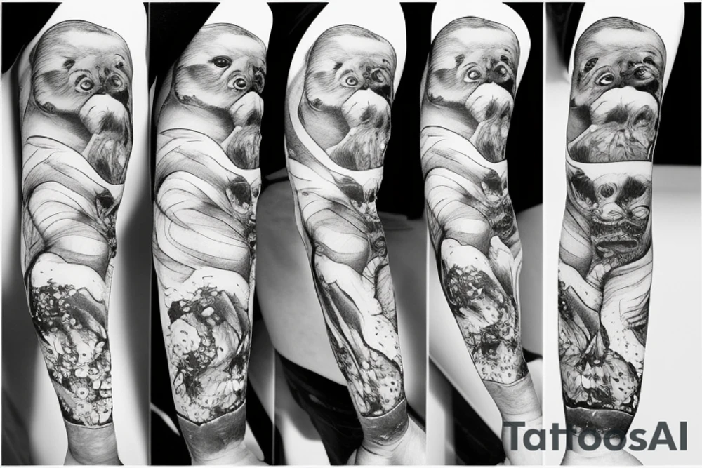 Luther the giant sharpei tattoo idea