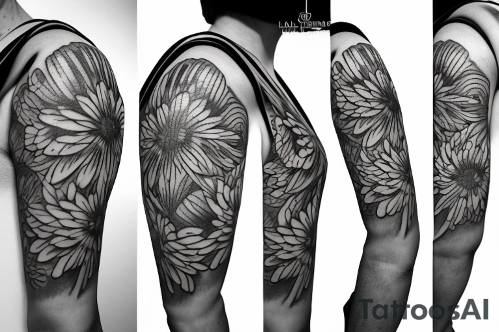 Daisy containing hurricane tattoo idea